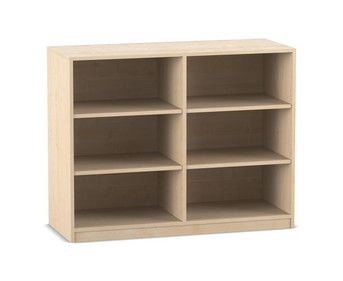 Flexeo® Regal 2 Reihen 6 Fächer H x B: 99 1 x 126 4 cm