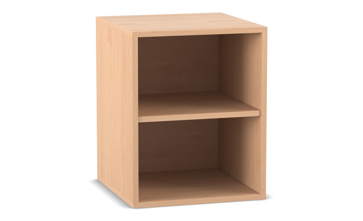 Flexeo® Aufsatzregal, 2 Fächer, Breite 48,1 cm