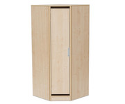 Flexeo® Garderoben Eckschrank Armadio 1 Tür mit Fachboden Höhe 154 8 cm 2