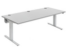 Flexeo® Schreibtisch höhenverstellbar B x T: 200 x 80 cm