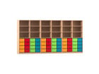 Flexeo® Systemschrankwand 48 grosse Boxen 18 Fächer