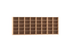 Flexeo® Bibliotheksregal 40 Fächer hoch Breite 505 6 cm