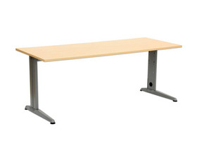 L-Fuss Schreibtisch, Höhe 72 cm, fest, Platte 160 x 80 cm