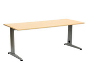 L Fuss Schreibtisch Höhe 72 82 cm verstellbar Platte 140 x 80 cm 1