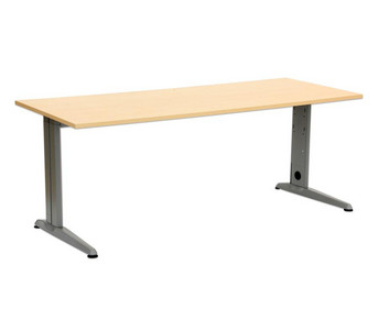 L Fuss Schreibtisch Höhe 72 82 cm verstellbar Platte 160 x 80 cm