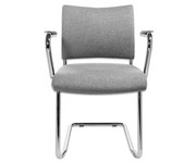 Besucherstuhl Schwinger mit Armlehnen 2er Set 4