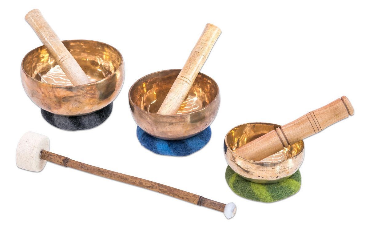Grosses Klangschalen-Set