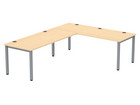 Flexeo® Schreibtisch (Breite 200 cm) mit Anbau