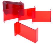 Geometriespiegel rot 3