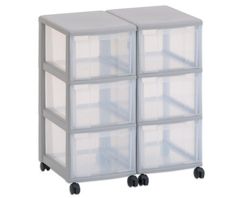 Flexeo® Container System 2 Reihen 6 grosse Boxen