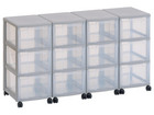 Flexeo® Container System 4 Reihen 12 grosse Boxen