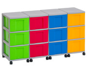 Flexeo® Container System 4 Reihen 12 grosse Boxen 6