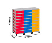 Flexeo® Container System 3 Reihen 24 kleine Boxen 3