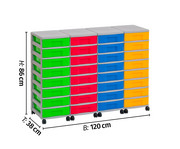 Flexeo® Container System 4 Reihen 32 kleine Boxen 3
