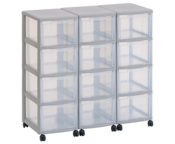 Flexeo® Container System 3 Reihen 12 grosse Boxen