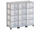 Flexeo® Container System 3 Reihen 12 grosse Boxen