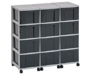 Flexeo® Container System 3 Reihen 12 grosse Boxen 6