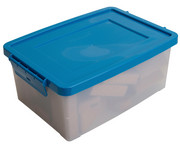 Betzold Aufbewahrungsbox 16 x 39 5 x 27 5 cm weiss transparent Grundfarben 7