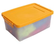 Betzold Aufbewahrungsbox 16 x 39 5 x 27 5 cm weiss transparent Grundfarben 7