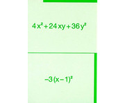 Mathe Domino: Binomische Formeln 2