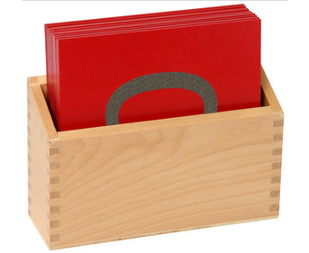 Betzold Fühl und Tastplatten Ziffern in Holzbox