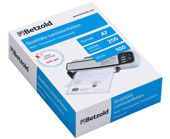 Betzold Laminierfolien DIN A7 100 Stück