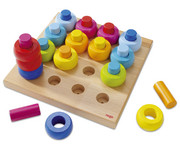 HABA Steckspiel Farbkringel 33 teilig 2