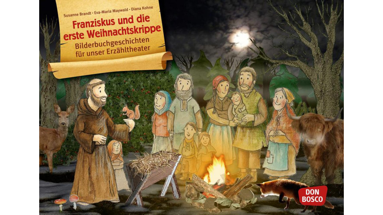 Franziskus und die erste Weihnachtskrippe. Kamishibai-Bildkartenset 