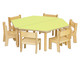 Betzold 8 tlg Möbelset Baccus mit 2 Trapeztischen Tischhöhe 40 cm 1