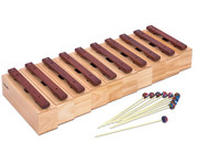 Betzold 10 Bass Klangbausteine und 10 Schlägel Hartholz 2