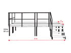 Treppe für 40 cm Bühne 1 stufig ohne Geländer