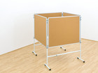 Betzold Pinnwand 4er Set 150 x 120 cm Kork fahrbar