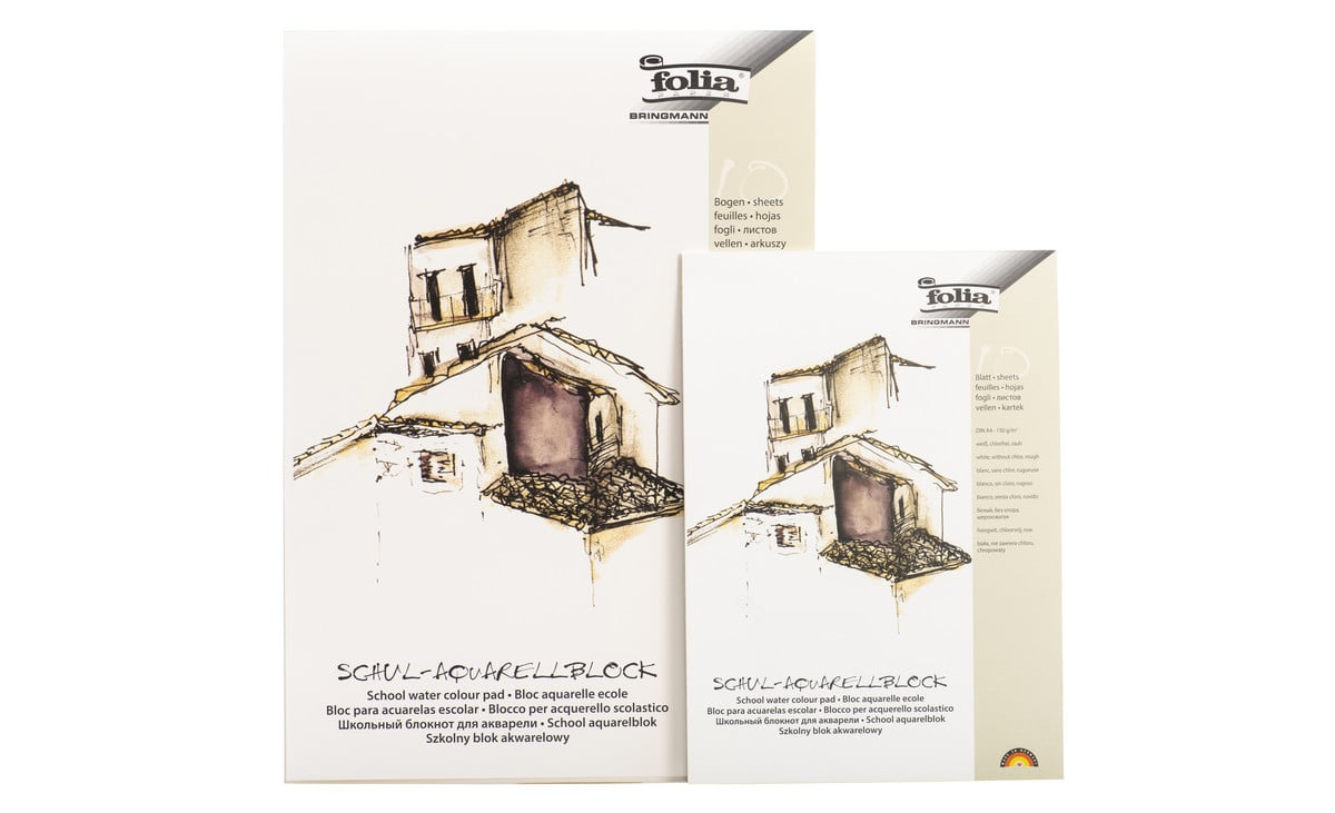 Aquarellblock, 150 g/m², 10 Blatt