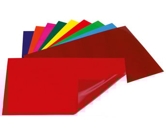 Fensterfolie 10 Bögen 10 Farben