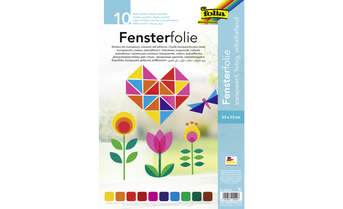 Fensterfolie | Bunte Farben | Ideal für Kinder