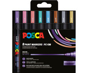 POSCA Metallicfarben 8er Set 1