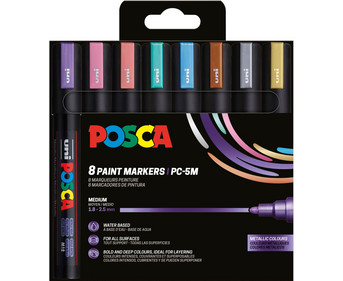 POSCA Metallicfarben 8er Set