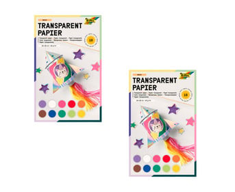 folia Transparentpapier 42 g/m² 23 x 30 cm 20 Blatt 10 Farben
