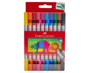 FABER CASTELL Doppelfasermaler im Karton 10 Stück 1