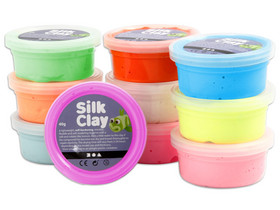 Silk Clay® Modelliermasse, 10 x 40 g