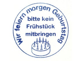Betzold Stempel „Wir feiern Geburtstag“, 5 Stück