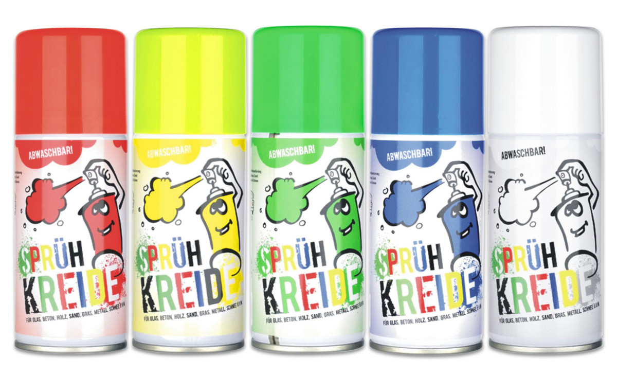 Sprühkreide, 5er-Set