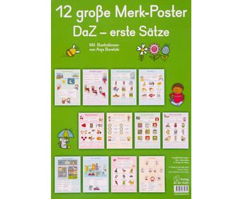 12 grosse Merk Poster DaZ – erste Sätze