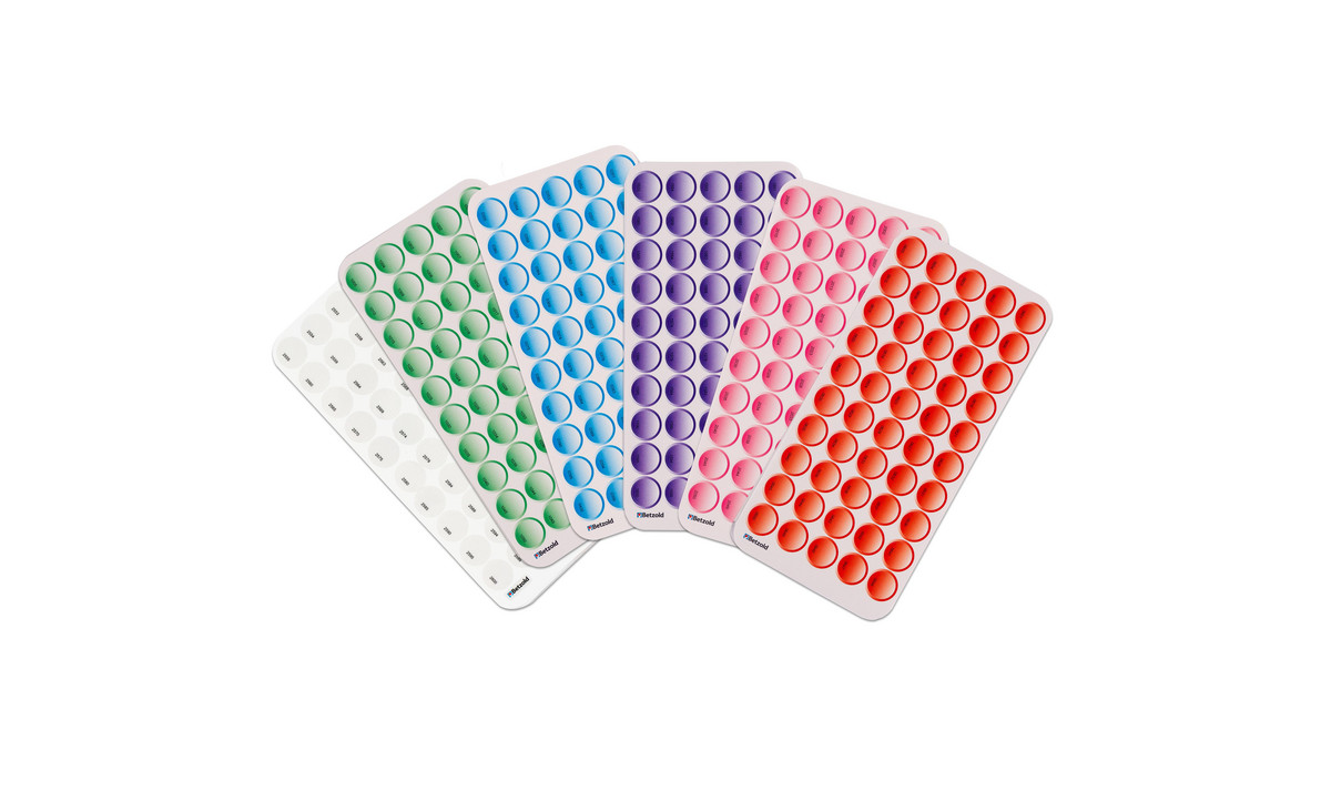 Tellimero Stickerbogen-Set – 2000 Blanko-Aufkleber Für Den Lernstift, 5 Farben, In Box