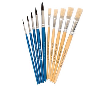 Betzold Haar und Borstenpinsel 10er Set