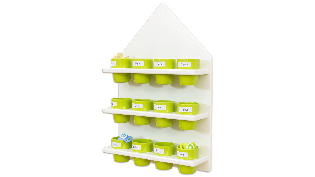 EduCasa Schnullerhaus, inkl. 12 Becher - betzold.ch