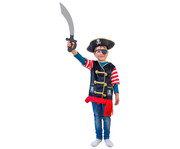 Kinder Kostüm Piratin/Pirat 1