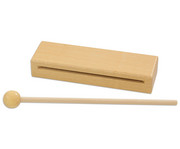 Betzold Holzblocktrommel mit Schlägel 1