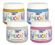 KREUL MUCKI Funkel Fingerfarbe 4er Set 1