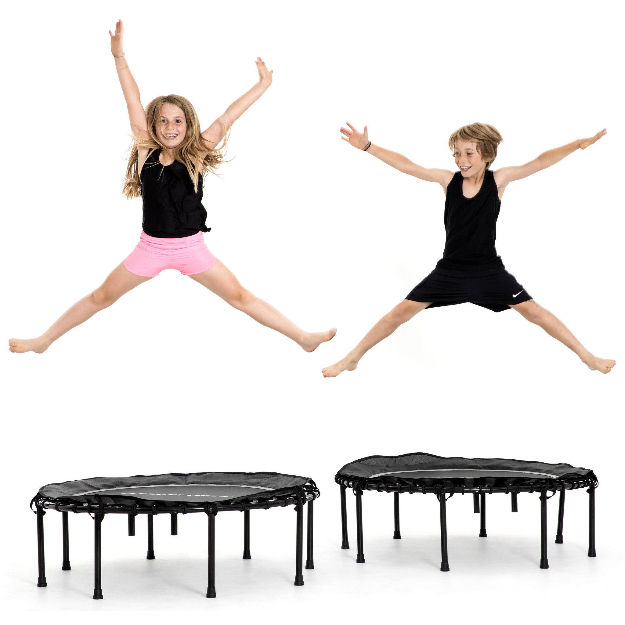 Trampolin mit sold abnehmbarer Haltestange